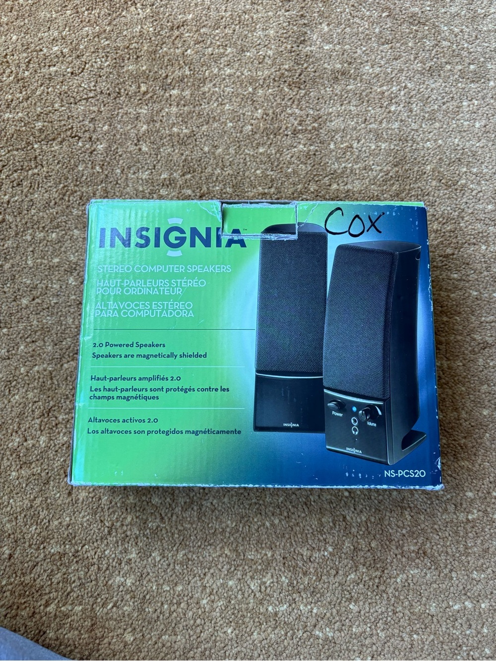 Insignia Stereo Computer Speakers Model NS-PCS20 In Box,Tested Working - Picture 5 of 5